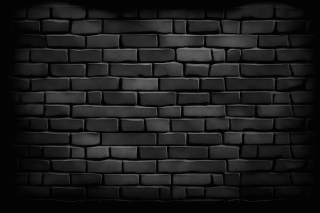 Old black brick wall texture Dark background Blackboard Grunge wallpaper