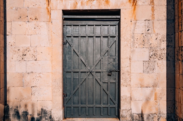 Old black doors