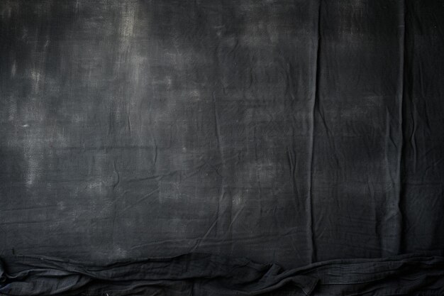 Old black fabric material with copy space