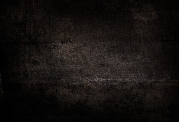 Old black plank wooden wall background