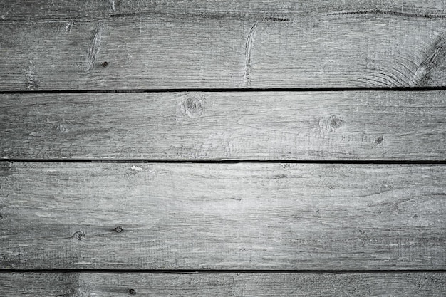 Old blank, textured gray wooden board background