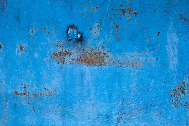 Old blue background with rust