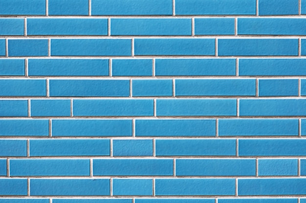 Old blue brick wall texture background