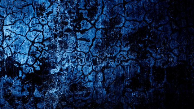 old blue dark abstract cement concrete wall texture background