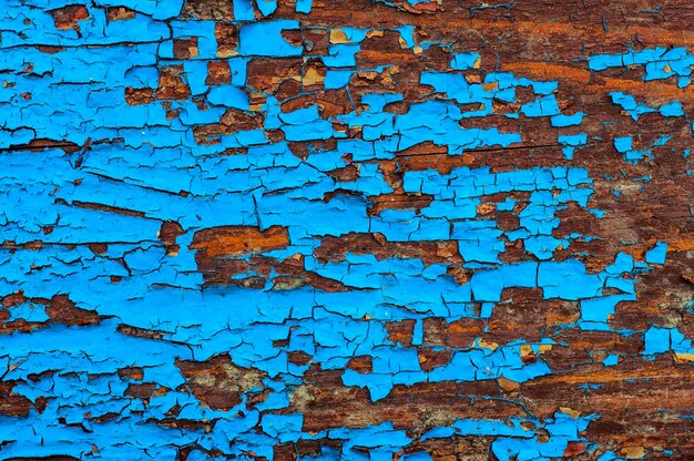 Old blue wood background texture