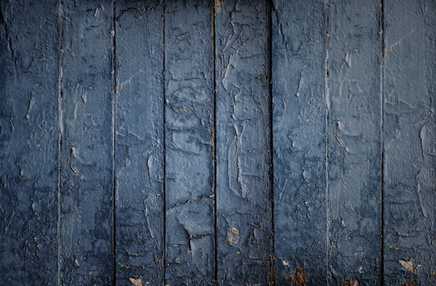 Old blue wooden background. Timber board texture