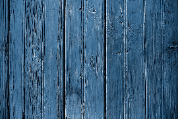 Старый синий деревянный фон. Текстура деревянной доски