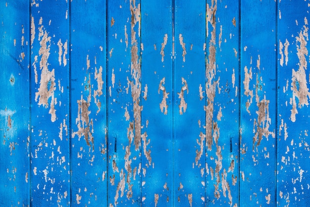 Old blue wooden background