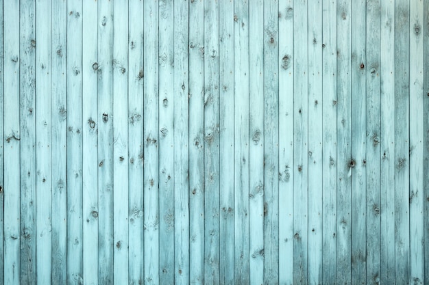 Old blue wooden fence closeup