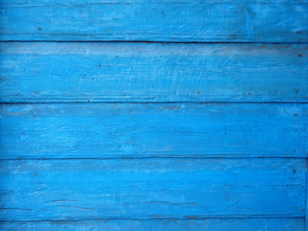 Photo old blue wooden wall for wood texture background