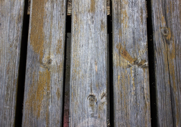 Old boards are rotten Curved old grunge wooden boardsShabby boards