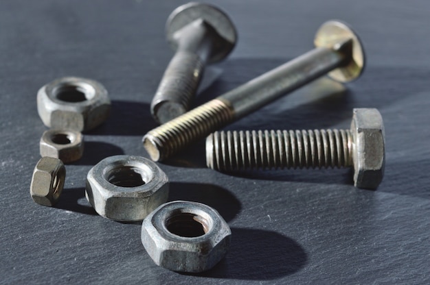 Old bolts and nuts