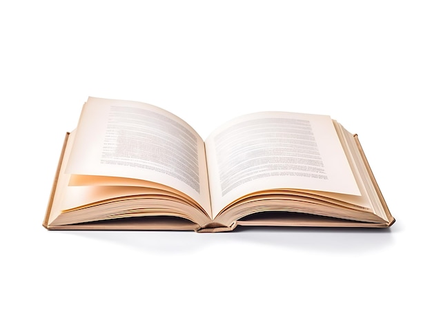 Old book isolated on white background