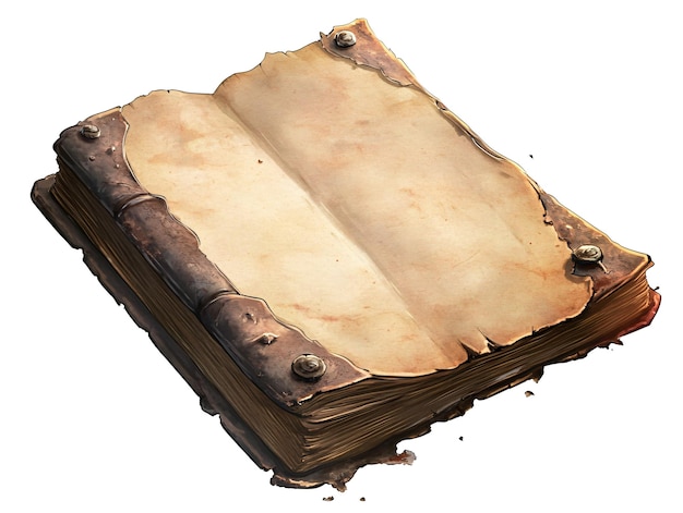 a old book with leather edges