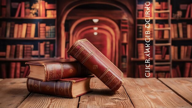 Old books closeup with copyspace background literature concept