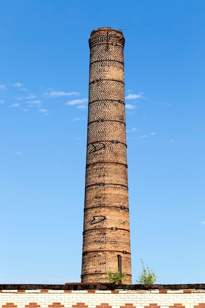 old brick chimney