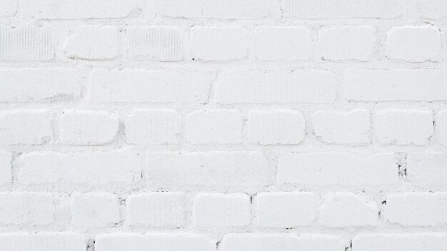 Photo old brick wall painted white background