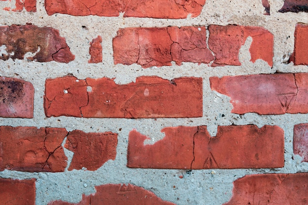 Old brick wall texture background close up. 