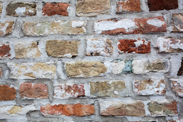 오래 된 벽돌 벽 텍스처