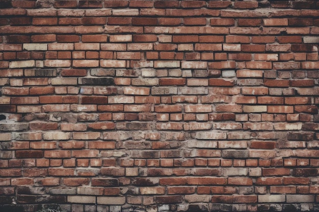 Old brick wall in urban streets