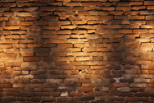 Old brick wall with light and shadow Abstract background for design