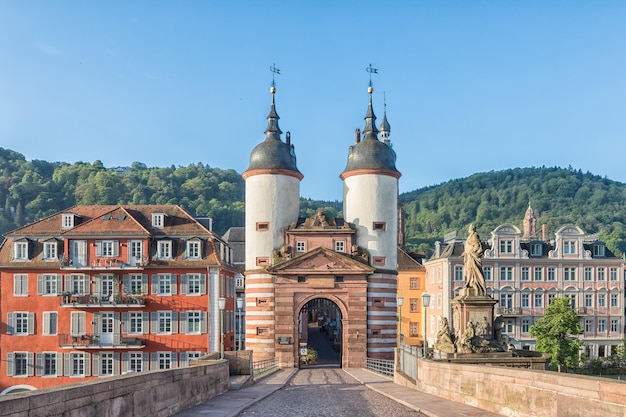 Old Bridge Gate in Heidelberg Germany