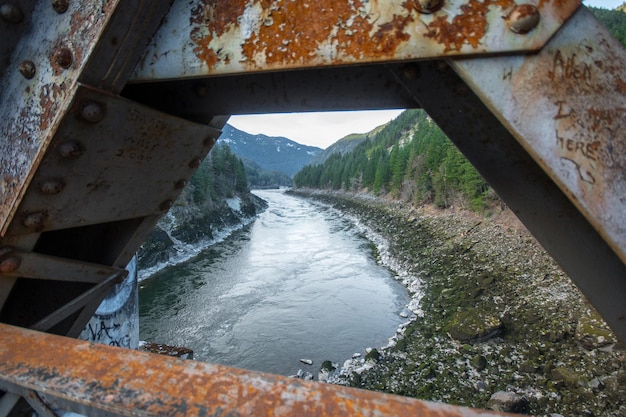 Old bridge on our way to banff