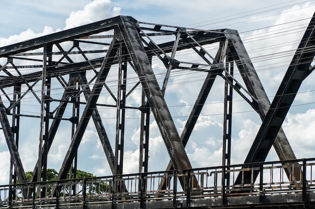 Old Bridge Over River