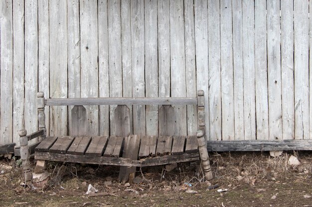 Old broken bench