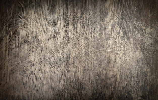 Foto vecchia superficie in legno marrone nero rustico con sfondo in legno con spazio di copia