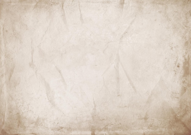Old brown crumpled paper texture background