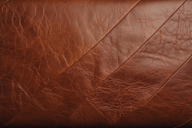 Old Brown Genuine Leather Texture Background