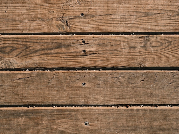 Old brown wooden board close up