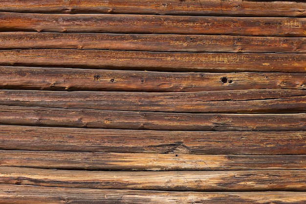 Vecchia struttura di fondo del pannello di parete in legno marrone