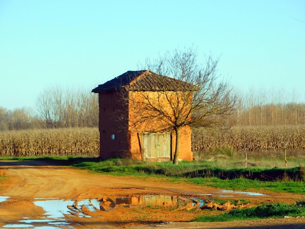 old building in Alija of Infantado Leon Spain