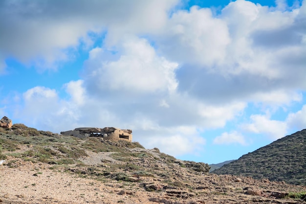 Old bunker in an Argentiera hill