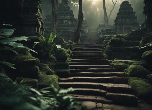 A old cambodia horror temple