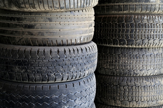 Old car tires