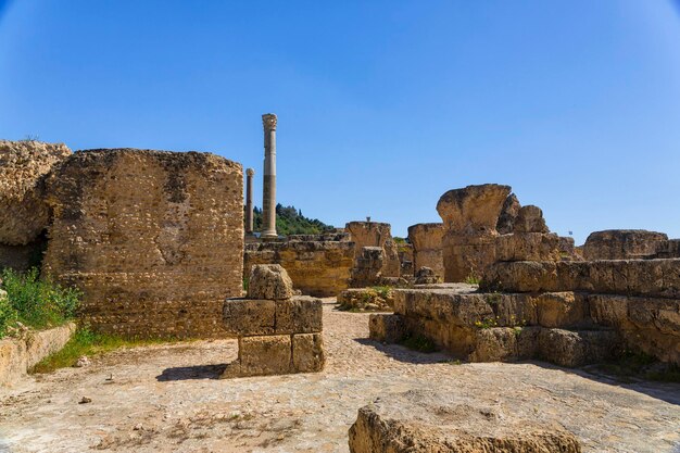 Photo old carthage ruins