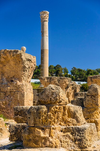 Photo old carthage ruins