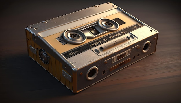 Old cassette tape Generative AI