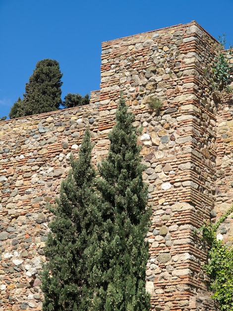 Old castle in malaga