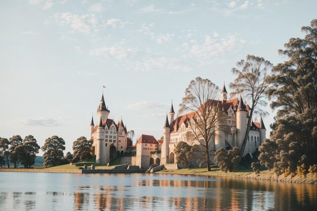 Old castle near the water