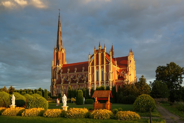 Старая католическая церковь в Гервятах, Беларусь