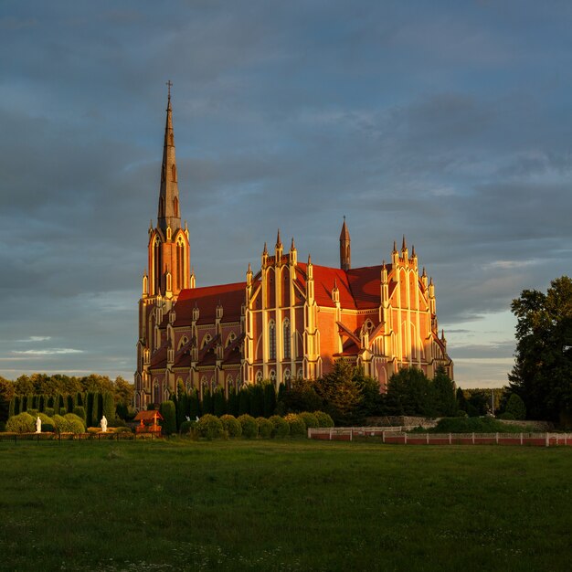 Старая католическая церковь в Гервятах, Беларусь