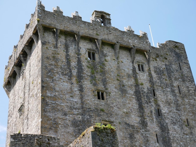 Old celtic castle tower Blarney castle in Ireland old ancient celtic fortress