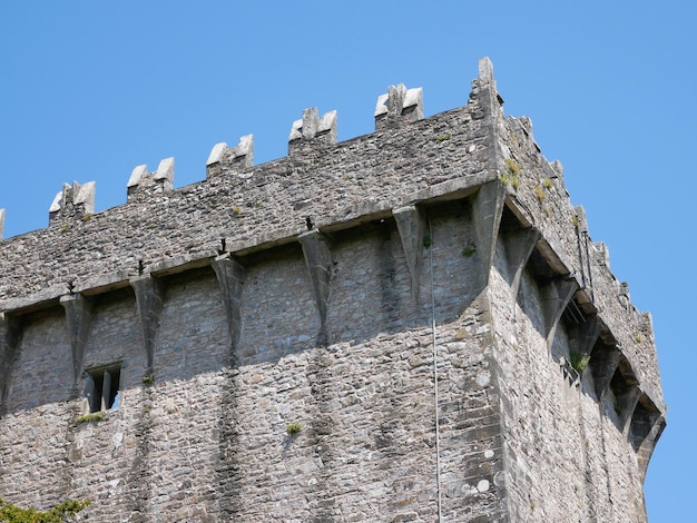 Old celtic castle tower Blarney castle in Ireland old ancient celtic fortress