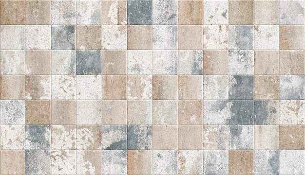 Old ceramic tile with cement texture seamless pattern Cement and Concrete Stone mosaic tile