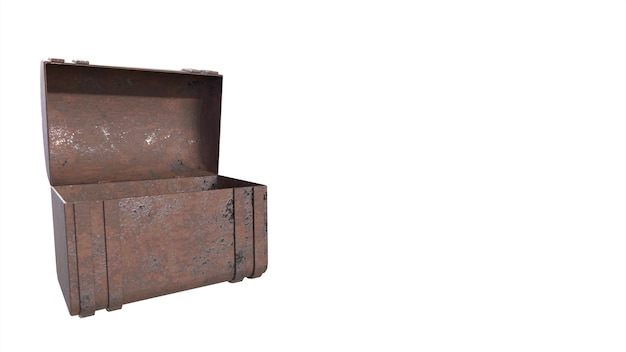 Old chest box 3d modelling