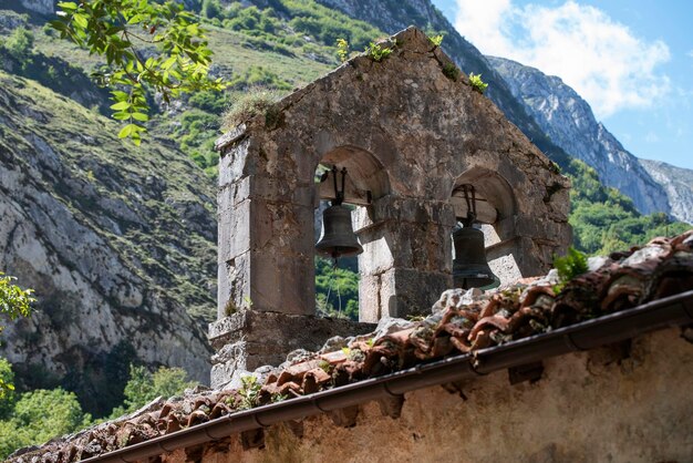 Old church bell tower on the mountain